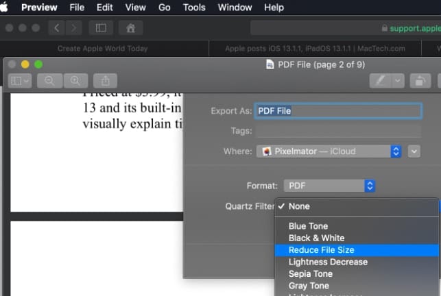 best export settings in iexplorer for mac